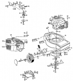 Ersatzteile MTD Benzin Rasenmäher mit Antrieb GES 45 CE Typ: 04061.03  (1997) Grundgerät 