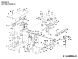 Ersatzteile Zubehör Einachser Frontkehrmaschine KM 650 N für 550-750 Typ: 00296.05  (1992) Kehrwalzenantrieb
