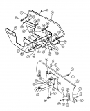 Ersatzteile Zubehör Garten- und Rasentraktoren Räumschild für 600 Serie Kastenrahmen Typ: OEM-190-620  (2000) Grundgerät