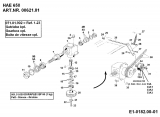 Ersatzteile Zubehör Einachser Häcksler HAE 650 für 550-750 Typ: 00621.01  (1992) Getriebe