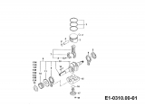 Ersatzteile Gutbrod Einachser G 750 Typ: 00026.03  (1990) Kolben, Kurbelwelle, Pleuel