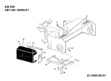 Ersatzteile Zubehör Einachser Frontkehrmaschine KM 650 S für 550-750 Typ: 00298.01  (1994) Abdeckung Getriebe