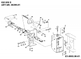 Ersatzteile Zubehör Einachser Frontkehrmaschine KM 650 S für 550-750 Typ: 00298.01  (1994) Adapter, Gelenkwelle