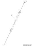 Cub Cadet Ersatzteile Motormäher XM1 DP46 11A-YAKC603 (2020) Bremszug