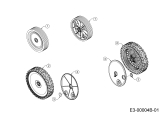 Cub Cadet Ersatzteile Motormäher mit Antrieb XM3 ER53 12AQZBK2603 (2019) Räder