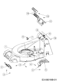 Cub Cadet Ersatzteile Motormäher mit Antrieb XM3 ER53 12AQZBK2603 (2019) Leitstück hinten, Mähwerksgehäuse, Stange für Heckklappe, Seitenverkleidungen