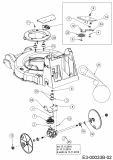 Ersatzteile WOLF-Garten Benzin Rasenmäher mit Antrieb OMEGA2 46 W ES SP Typ: 12ACYAS7650  (2019) Getriebe, Keilriemen, Variator 