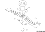 Cub Cadet Ersatzteile Motormäher mit Antrieb XM2 ER53 12AQZAEQ603 (2020) Messer, Messeraufnahme