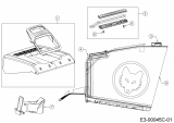 Ersatzteile WOLF-Garten Benzin Rasenmäher mit Antrieb OMEGA2 46 W ES SP Typ: 12ACYAS7650  (2019) Grasfangsack, Heckklappe 