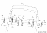 Ersatzteile WOLF-Garten Benzin Rasenmäher ohne Antrieb OMEGA 46 BP Typ: 11A-YA5E650 (2019) Bremsbügel 