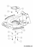 Ersatzteile WOLF-Garten Benzin Rasenmäher mit Antrieb Expert 46 W ES SP Typ: 12ACYAS7650  (2018) Stoßdämpfer, Zwischenring Motor 