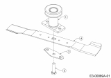 Ersatzteile WOLF-Garten Benzin Rasenmäher mit Antrieb Expert 530 A Typ: 12C-PUKC650 (2019) Messer, Messeraufnahme 