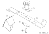 Cub Cadet Ersatzteile Motormäher mit Antrieb LM2 DR46s 12EBTQKC603 (2023) Messer, Messeraufnahme, Mulchstopfen