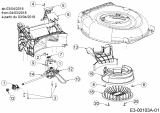 Ersatzteile WOLF-Garten Benzin Rasenmäher mit Antrieb WA 53 AHW Typ: 12A-PV5L650  (2020) Getriebe, Keilriemen, Lüfterrad ab 03/04/2018 