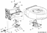 Ersatzteile MTD Benzin Rasenmäher mit Antrieb SP 46 B Typ: 12A-TABG600  (2018) Getriebe, Keilriemen 