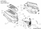 Ersatzteile Gartenland Rasentraktoren GL 15.5/95 H Typ: 13A8A1KB640  (2019) Motorhaube K-Style ab 08/12/2017