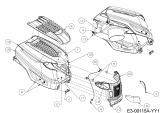 Ersatzteile Tigara Rasentraktoren TG 222/117 HBI Typ: 13AAA1KT649  (2018) Motorhaube K-Style