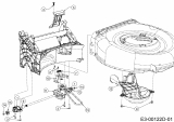 Ersatzteile WOLF-Garten Benzin Rasenmäher mit Antrieb Expert 460 A Typ: 12C-TUKC650 (2019) Getriebe, Keilriemen ab 01.02.2019 