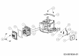 Ersatzteile MTD-Motoren Vertikal 1T65NUB Typ: 752Z1T65NUB  (2018) Reglerhebel, Shortblock, Zylinderkopfdeckel