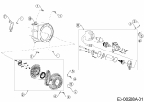 Ersatzteile MTD-Motoren Horizontal 370-JHA Typ: 752Z370-JHA  (2019) Elektrostarter, Reversierstarter