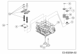 Ersatzteile MTD-Motoren Horizontal 370-JHA Typ: 752Z370-JHA  (2020) Ventile, Zylinderkopf