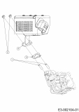 Ersatzteile MTD-Motoren Horizontal 370-JHA Typ: 752Z370-JHA  (2020) Auspuff