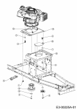 Ersatzteile MTD Benzin Rasenmäher mit Antrieb Optima 53 SPBHWIS Typ: 12CEPH7E600  (2018) Achsen, Höhenverstellung 