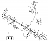 Ersatzteile Gutbrod Balkenmäher BM 107 Typ: 17A-107-604  (2000) Fahrantrieb