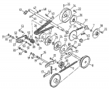 Ersatzteile Gutbrod Balkenmäher BM 91 Typ: 07517.04  (1998) Fahrantrieb