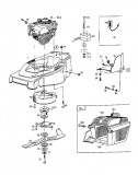 Ersatzteile Gutbrod Motormäher mit Antrieb HB 48 REL Typ: 12AET58U604  (1998) Elektroteile, Grasfangkorb, Messer, Motor