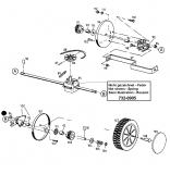 Ersatzteile Gutbrod Motormäher mit Antrieb HB 48 REL Typ: 12AET58U604  (1998) Getriebe, Räder