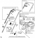 Ersatzteile Gutbrod Elektromäher HE 48 Typ: 18A-T1F-604  (1998) Grasfangkorb, Holm