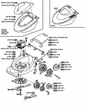 Ersatzteile Golf Elektromäher Joy Typ: 18A-C5D-648  (1998) Elektromotor, Messer, Räder