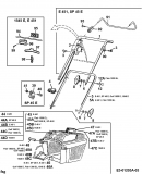 Ersatzteile Floraself Elektromäher 1545 E Typ: 18A-T1G-668  (1998) Grasfangkorb, Holm