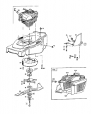 Ersatzteile Gutbrod Motormäher mit Antrieb HB 48 RE Typ: 12AET12Y604  (1998) Grasfangkorb, Messer, Motor