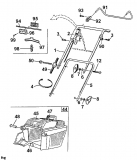 Ersatzteile Fleurelle Elektromäher E 401 Typ: 18B-L2G-619  (2000) Grasfangkorb, Holm