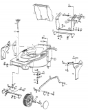 Ersatzteile Gutbrod Motormäher HB 42 L Typ: 11B-L56Z604  (1999) Höhenverstellung, Räder vorne