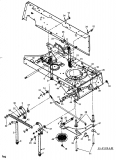 Ersatzteile Bricobi Rasentraktoren BA 13/1020 Typ: 13AA763N601  (1998) Mähwerksaushebung, Spannrolle