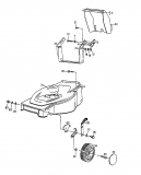 Ersatzteile Stinnes Pro Motormäher SP 45 B Typ: 11B-T13Y667  (1999) Höhenverstellung, Räder vorne