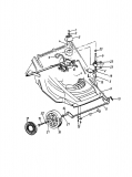 Ersatzteile Yard-Man Motormäher YM 5018 PX Typ: 11A-608D643  (2000) Höhenverstellung, Räder vorne