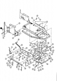 Ersatzteile MTD Rasentraktor JE 145 H Typ: 13AP418E678  (2000) Mähwerksaushebung 