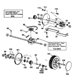 Ersatzteile Gutbrod Motormäher mit Antrieb HB 48 REL Typ: 12AET58W604  (1999) Getriebe, Räder
