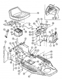 Ersatzteile MTD Rasentraktor JE 145 H Typ: 13AP418E678  (2000) Armaturenbrett, Sitz, Tank 