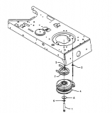 Ersatzteile MTD Rasentraktor EH/165 Typ: 13CO798N678  (1999) Elektromagnetkupplung, Motorkeilriemenscheibe 