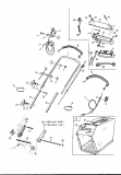 Ersatzteile Gutbrod Motormäher mit Antrieb HB 54 RA Typ: 12A-Q38X690  (2000) Grasfangsack, Holm