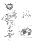 Ersatzteile MTD Benzin Rasenmäher mit Antrieb GES 45 C Typ: 12B-T38V678  (2000) Grundgerät 
