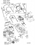 Ersatzteile MTD Benzin Rasenmäher ohne Antrieb 45 GE Typ: 11C-612A678  (2002) Grundgerät 