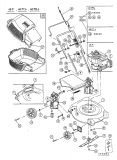 Ersatzteile MTD Benzin Rasenmäher ohne Antrieb 48 PT 4 Typ: 11A-V03A602  (2001) Grundgerät 