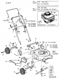 Ersatzteile MTD Benzin Rasenmäher ohne Antrieb G 46 M Typ: 11C-701A600  (2002) Grundgerät 