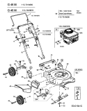 Ersatzteile MTD Benzin Rasenmäher ohne Antrieb G 46 M Typ: 11C-701A600  (2003) Grundgerät 
